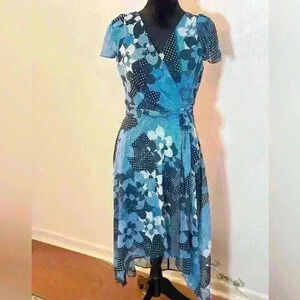 DKNY “Helen” Dress w/ Floral Print